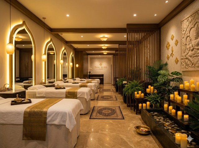 Wellness spa interior